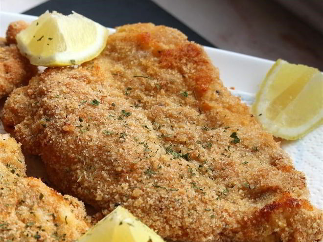 Рецепт шницеля из куриного филе в духовке