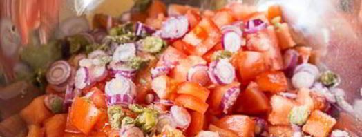 шницель из курицы с томатным салатом. Шаг 12