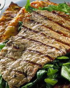 Шницель из мраморной говядины