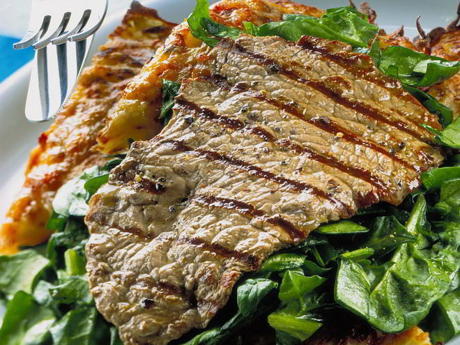 Рецепт шницеля из мраморной говядины