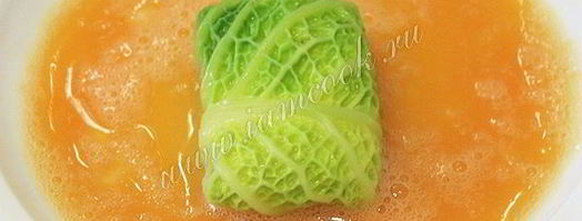 шницель из савойской капусты с сырной начинкой. Шаг 11