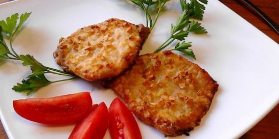 Шницель из свинины в духовке