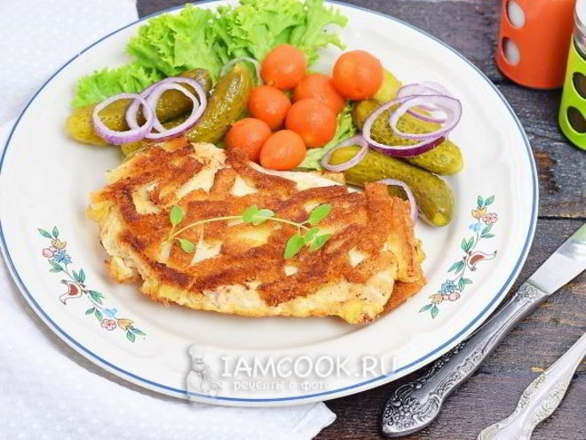 Рецепт шницеля по-столичному