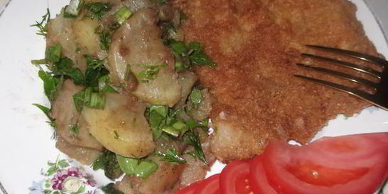 Свиной шницель по-Венски