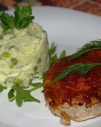 Запеченный свиной шницель