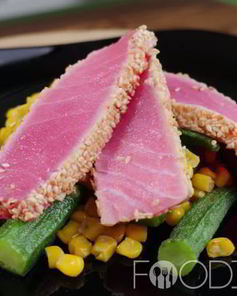 Рыбный стейк из тунца