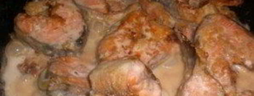 стейк из горбуши на сковороде. Шаг 9