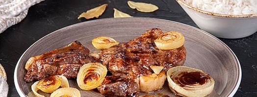 стейк из говядины в лимонно-соевом соусе. Шаг 9