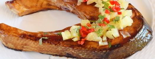 стейк из семги на сковороде. Шаг 11