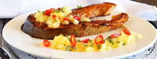 стейк из семги на сковороде. Шаг 13