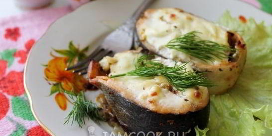 Стейк из семги в духовке