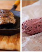 Стейк портерхаус с маслом из красного вина