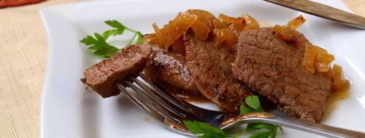 стейки из свинины с луковым соусом. Шаг 9