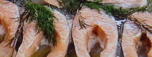 стейки лосося на зеленых тальятелле под щавелевым соусом. Шаг 5