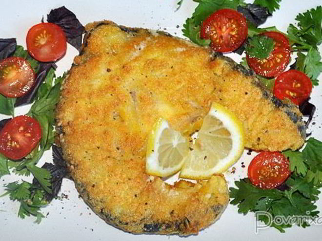 Рецепт жареных стейков акулы