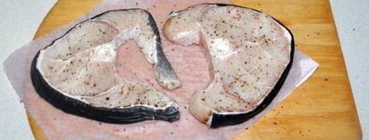 жареные стейки акулы. Шаг 4