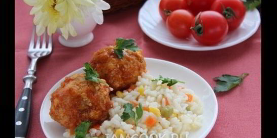 Куриные тефтели с тыквой