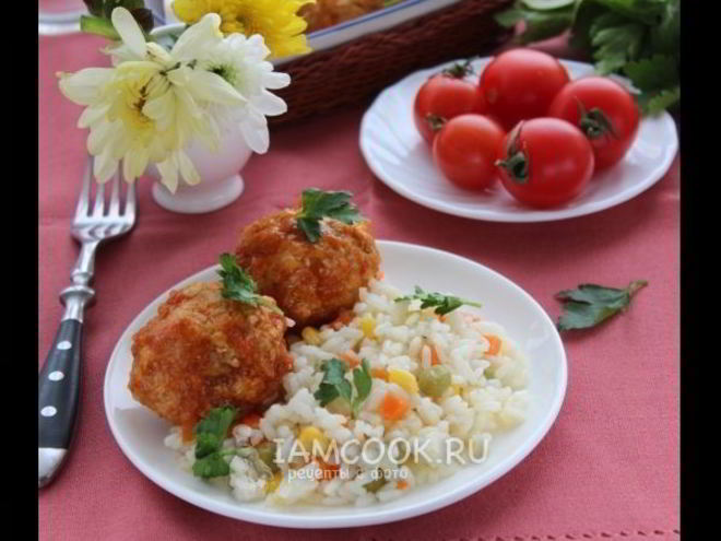 Рецепт куриных тефтелей с тыквой