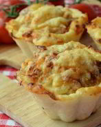 Куриные тефтельки в картофельных корзиночках