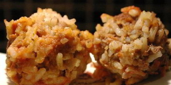 Мясные тефтели-ежики