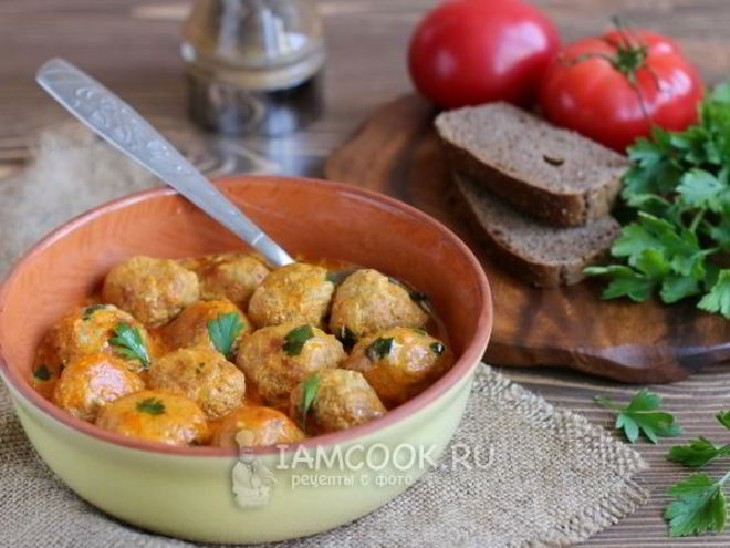 Рецепт тефтелей из индейки в мультиварке