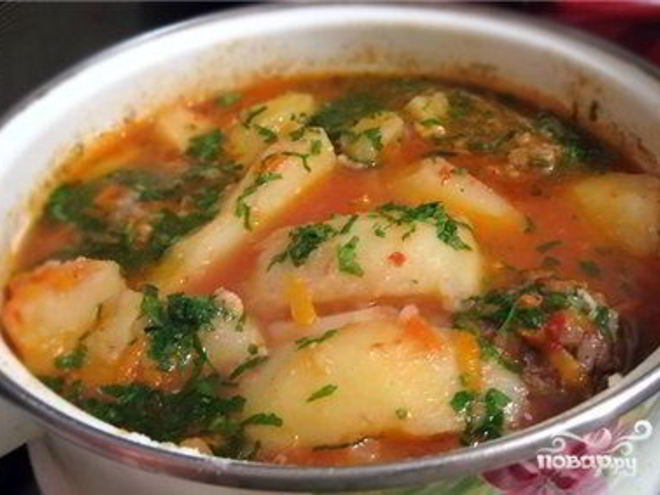 Рецепт тефтелей с картошкой