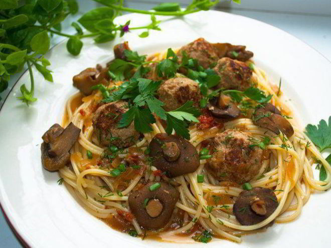 Рецепт тефтелей с лесными грибочками