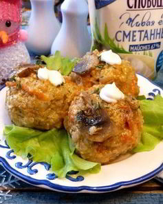 Тефтели Слободские в грибной подливе