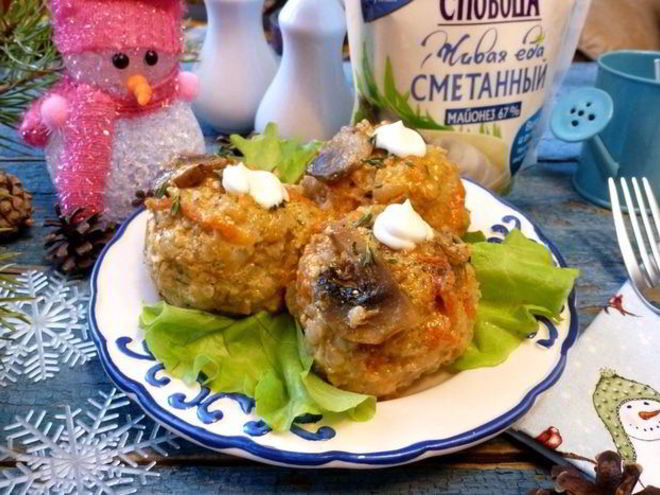 Рецепт тефтелей слободских в грибной подливе