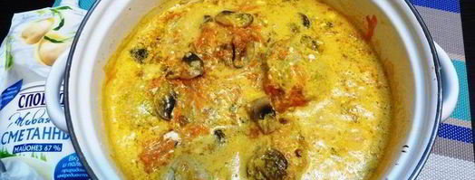 тефтели слободские в грибной подливе. Шаг 7