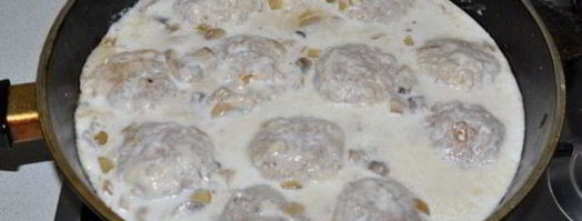 тефтели в сырно-грибном соусе. Шаг 9