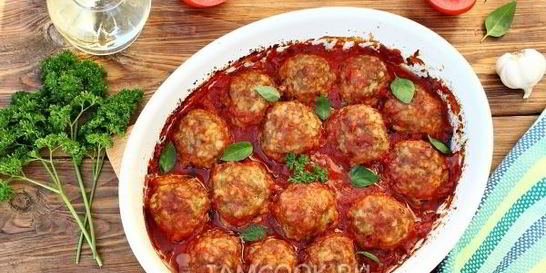 Тефтели в томатном соусе в духовке