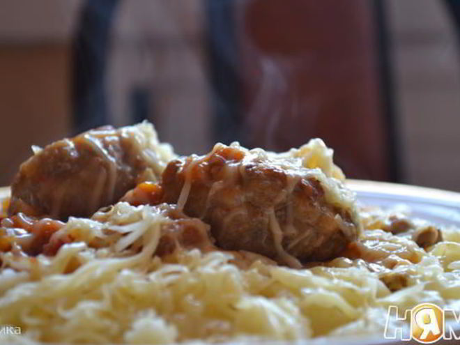 Рецепт тефтелек с томатно-марковным соусом