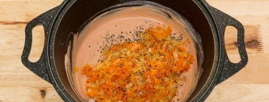 томатно-сметанная подлива для тефтелей с овощами. Шаг 9