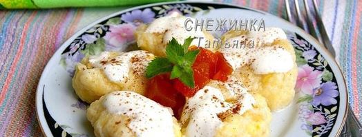 ленивые вареники с бананом и кабачком. Шаг 7