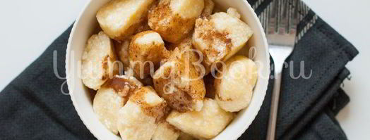 ленивые вареники с кукурузной мукой. Шаг 8