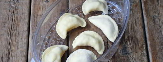 пышные украинские вареники на пару. Шаг 19