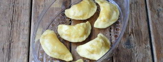 пышные украинские вареники на пару. Шаг 20