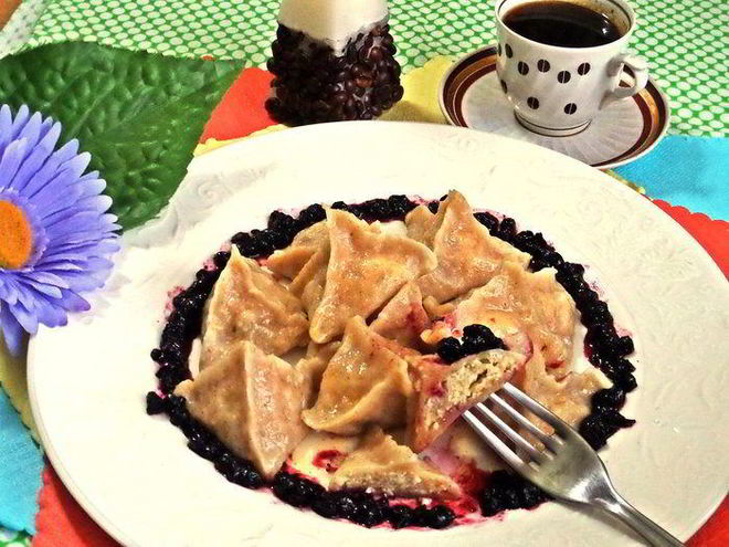 Рецепт вареников из полезного теста