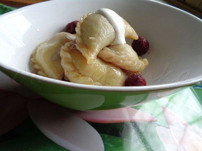 Рецепт вареников из заварного теста с вишней