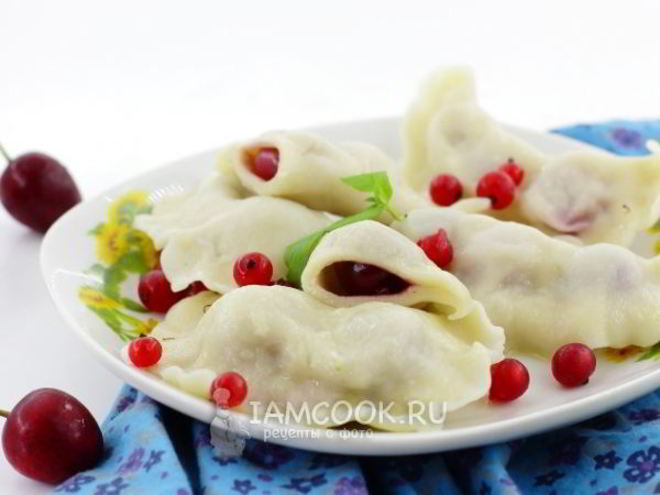 Рецепт вареников с черешней