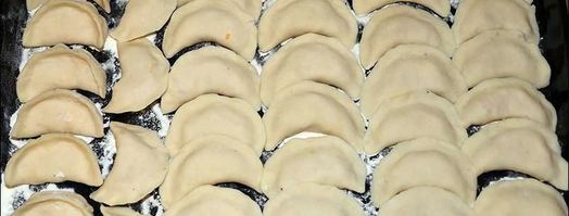 вареники с капустой и салом. Шаг 7