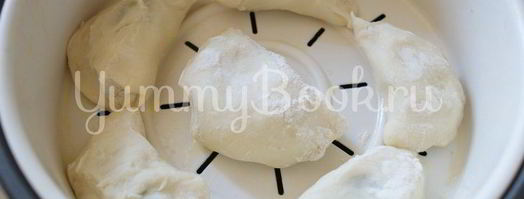 вареники с картошкой и грибами в мультиварке на пару. Шаг 9