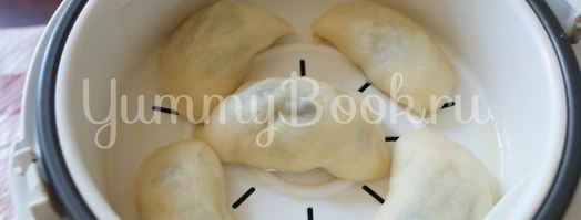 вареники с картошкой и грибами в мультиварке на пару. Шаг 10