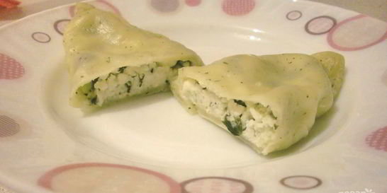 Вареники с кинзой