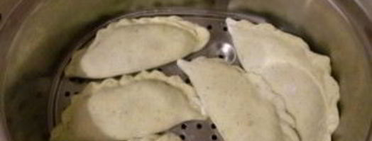 вареники с кинзой. Шаг 5