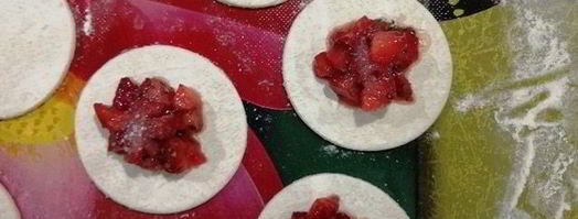 вареники с клубникой и мятой. Шаг 10