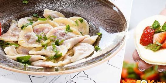 Вареники с клубникой