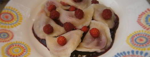 вареники с вишней и ягодным соусом. Шаг 9