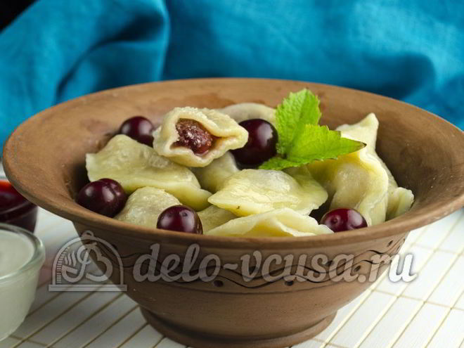 Рецепт вареников с вишней